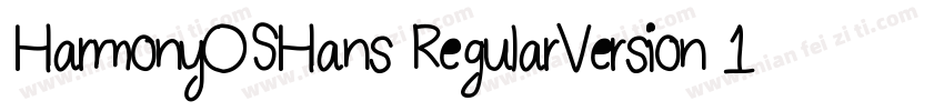 HarmonyOSHans RegularVersion 1000字体转换